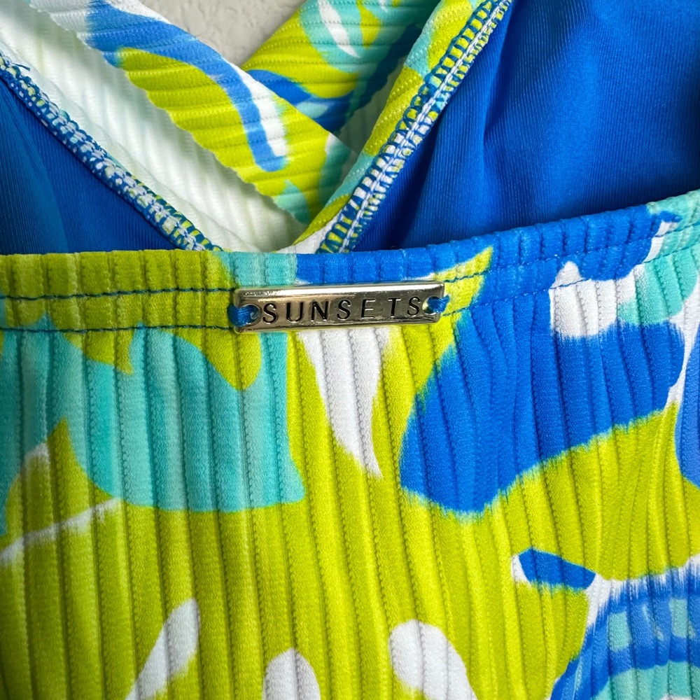 Sunsets Ocean Muse Simone Tankini E-Cup & Hannah High Waist Bottom Set XL NEW - Picture 9 of 14